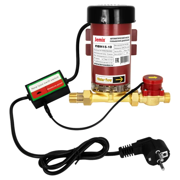 Насос Повышающие насосы Jemix ПВН15-18 (W15GR-18 AUTO)