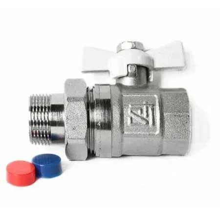 Кран шаровой STI  ¾" ВР x  ¾" НР (DN 20) бабочка