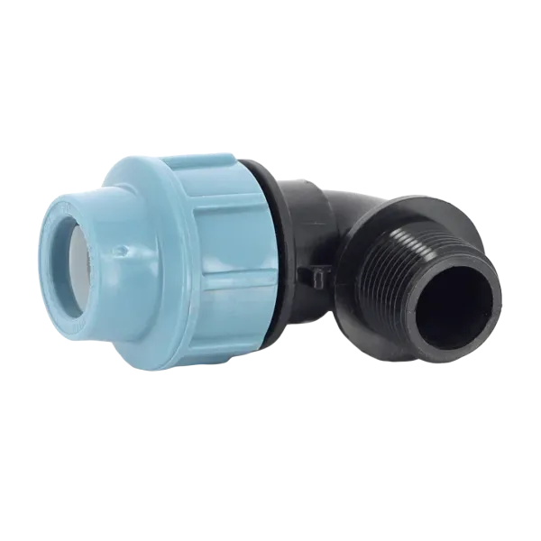 Колено компрессионное (угол) Unidelta 25 х ¾" с наружной резьбой